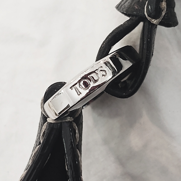 Tod's Black Suede and Leather Designer Bag - Picture 5 of 13